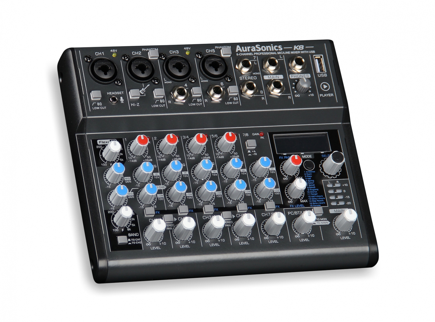 AuraSonics K8 компактный микшерный пульт в Шатуре