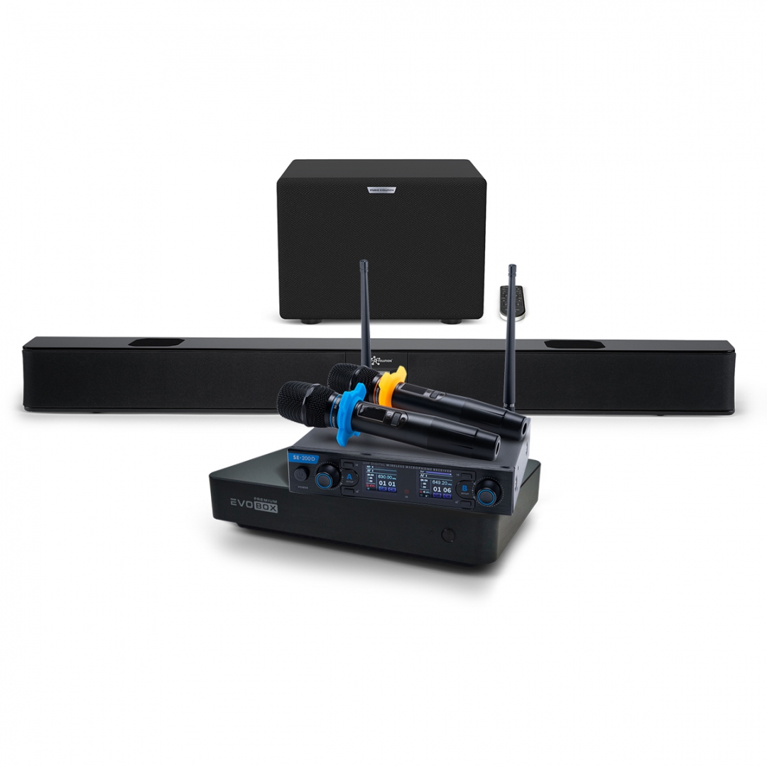 Hi-End караоке-система EVOBOX Premium + EvoSoundBar (саундбар с караоке) в Шатуре