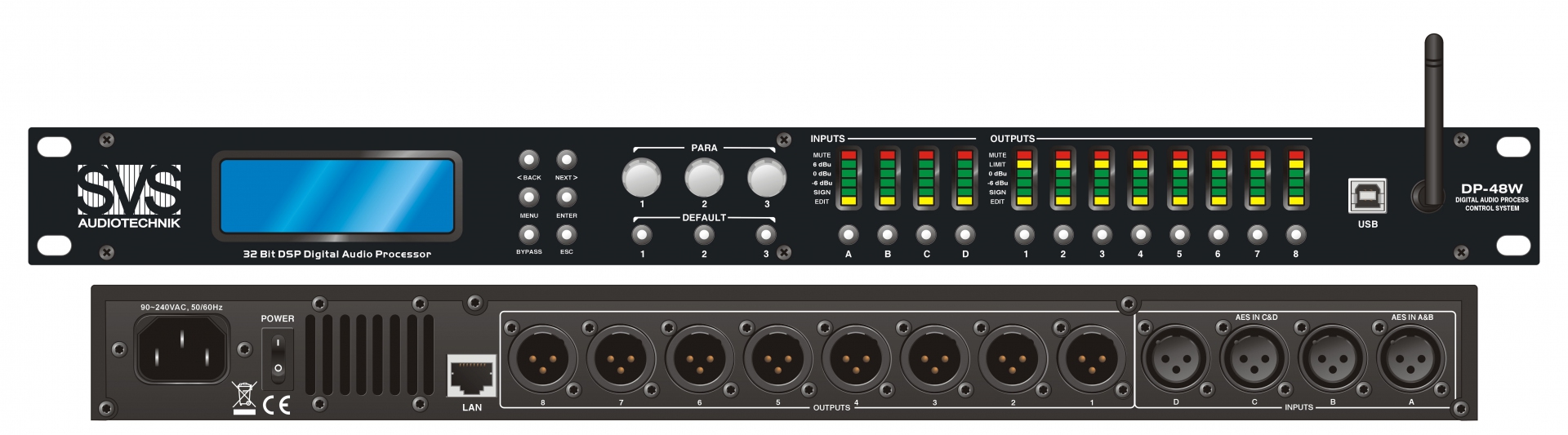 SVS Audiotechnik DP-48W Цифровой процессор: 4 входа 8 выходов в Шатуре