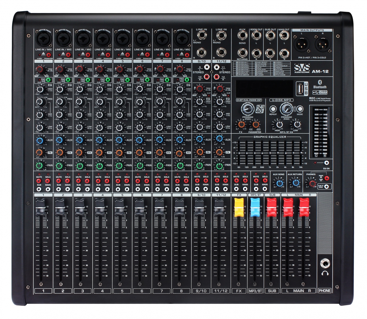 SVS Audiotechnik mixers AM-12 Микшерный пульт аналоговый, 12-канальный в Шатуре