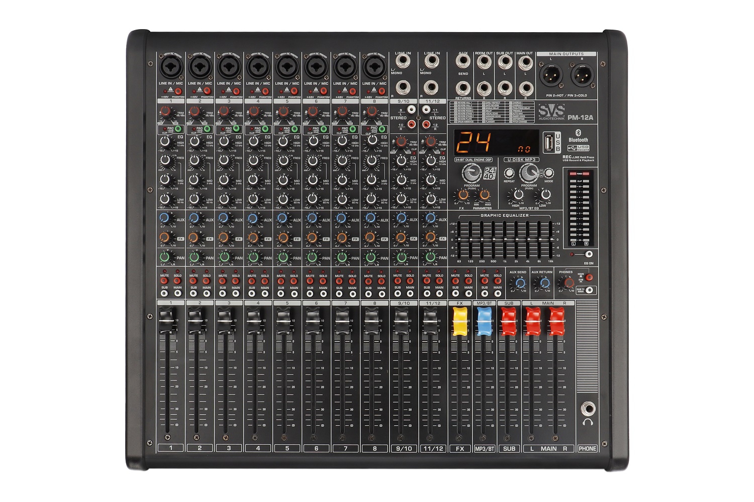 SVS Audiotechnik mixers PM-12A Активный аналоговый микшерный пульт, 12-канальный в Шатуре